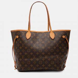 مملوكة مسبقًا Louis Vuitton Brown Monogram Neverfull MM