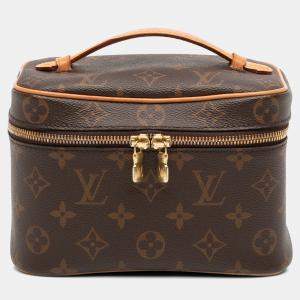 Pre Owned Louis Vuitton Brown Monogram Nice Mini Vanity Case