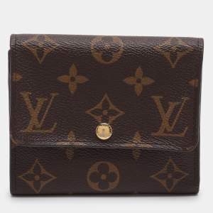 Pre Owned Louis Vuitton Anais Monogram Canvas Trifold Wallet