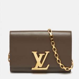 مملوكة مسبقًا حقيبة لويس فويتون لويس جلد بني سلسلة متوسطة