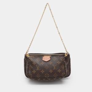 مملوكة مسبقًا Louis Vuitton Multi Pochette Accessories Brown Monogram Canvas Bag