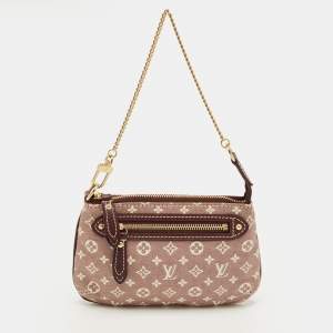 Pre Owned Louis Vuitton Pochette Mini Fusain Monogram Idylle Accessoires