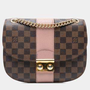 Pre Owned Louis Vuitton Brown Damier Ebene Cuir Taurillon Wight