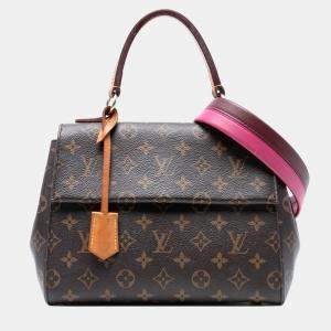Pre Owned Louis Vuitton Brown Monogram Cluny BB