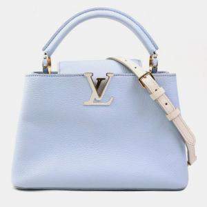 Pre Owned حقيبة كتف لوي فيتون كابوسينس بي بي جلد أرجواني فاتح × عاجي