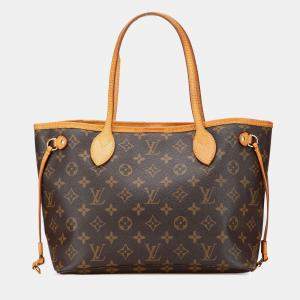 مملوكة مسبقًا Louis Vuitton Brown Monogram Neverfull PM