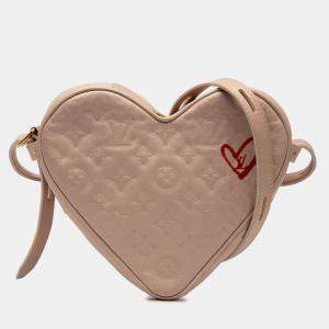 مملوكة مسبقًا Louis Vuitton Pink Monogram Embossed Lambskin Fall In Love Sac Coeur