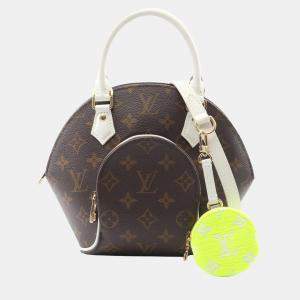 مملوكة مسبقًا Louis Vuitton Ellipse BB White Monogram Canvas Shoulder Bag