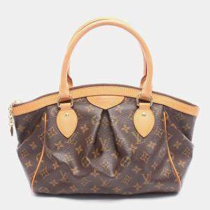 مملوكة مسبقًا حقيبة كتف لوي فيتون تيفولي PM قماش بني منقوش برسم شجري