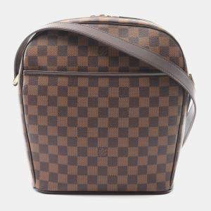 مملوكة مسبقًا Louis Vuitton Ipanema GM Brown Damier Ebene Coated Canvas Shoulder Bag
