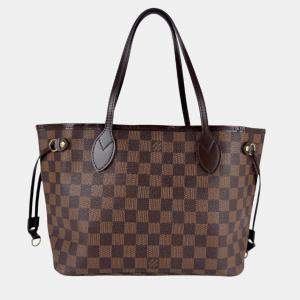 مملوكة مسبقًا Louis Vuitton Damier Neverfull Pm Handbag In Ebene Canvas