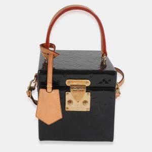 مملوكة مسبقًا Louis Vuitton Black Monogram Vernis Bleecker Box