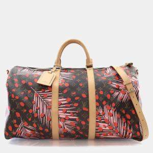 مملوكة مسبقًا Louis Vuitton Monogram Keepall Limited Edition Jungle Dots