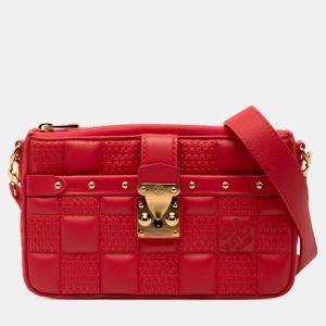 Pre Owned حقيبة لويس فيتون "تروكا بوشيت" جلد نابا مبطن وردي داميير