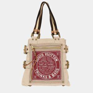 Pre Owned Louis Vuitton Cruise Line Globe Shopper PM Tote Handbag