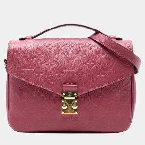 مملوكة مسبقًا Louis Vuitton Pink Monogram Empreinte Pochette Metis