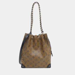 Pre Owned Louis Vuitton Monogram Reverse Noe Trunk Shoulder Bag