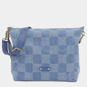 Pre Owned Louis Vuitton Damier Denim 3D Vagabond Bobo Shoulder Bag
