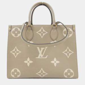 Pre Owned حقيبة يد لوي فويتون أون ذا غو مونوغرام إمبريانيتي بلونين متوسطة بحجم إم إم