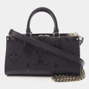 مملوكة مسبقًا Louis Vuitton On The Go New York Monogram Empreinte Leather Handbag Black