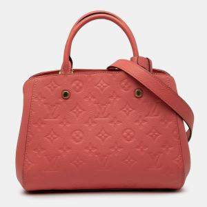 Pre Owned Louis Vuitton Pink Monogram Empreinte Montaigne BB