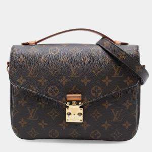 مملوكة مسبقًا Louis Vuitton Brown Monogram Pochette Metis