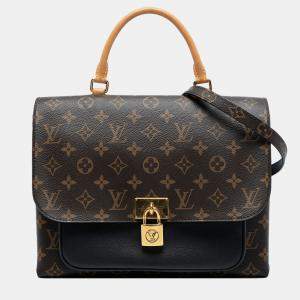 Pre Owned Louis Vuitton Black/Brown Monogram Marignan