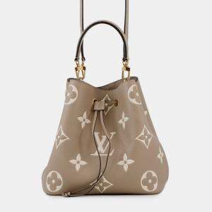 Pre Owned Louis Vuitton Handbag Bicolor Monogram Empreinte Neonoe Mm