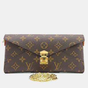 Pre Owned Louis Vuitton Brown Coated Canvas Kirigami Organizer on Chain