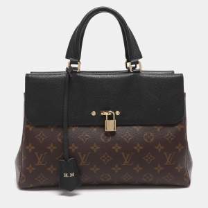 Pre Owned Louis Vuitton Venus Black Monogram Canvas and Leather Bag