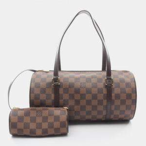 مملوكة مسبقًا حقيبة كتف لوي فيتون بابيلون 30 داميير إبيني كانفاس