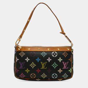 مملوكة مسبقًا Louis Vuitton Black Monogram Multicolore Pochette Accessoires