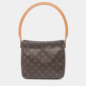 Pre Owned Louis Vuitton Looping MM Brown Monogram Canvas Shoulder Bag