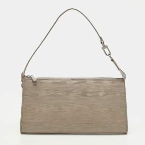 Pre Owned حقيبة لويس فيتون كاستليان أحمر إيبي جلد أكسيسوارز صغيرة