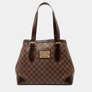 مملوكة مسبقًا Louis Vuitton Brown Damier Ebene Hampstead MM