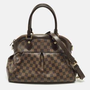 Pre Owned Louis Vuitton Trevi PM Damier Ebene Canvas Bag