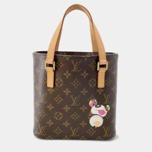 Pre Owned Louis Vuitton Vavin Brown Monogram Panda Takashi Murakami Size Pm
