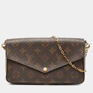 مملوكة مسبقًا Louis Vuitton Brown Monogram Pochette Felicie
