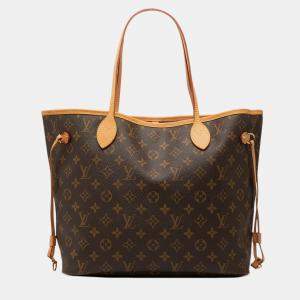 مملوكة مسبقًا Louis Vuitton Brown Monogram Neverfull MM