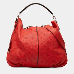 Pre Owned حقيبة لوي فيتون ماهينا سيلين مونوغرام حمراء MM