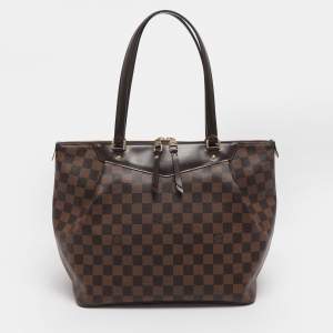 Pre Owned Louis Vuitton Westminister GM Damier Ebene Canvas and Leather Bag