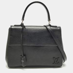 Pre Owned Louis Vuitton Cluny BB Black Epi Leather Bag