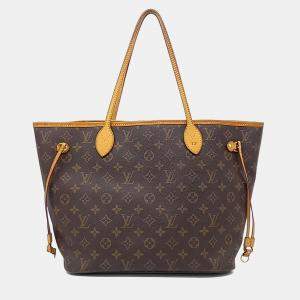 مملوكة مسبقًا Louis Vuitton Brown PVC Monogram Neverfull MM