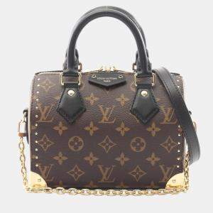 مملوكة مسبقًا {"name": "Louis Vuitton Speedy Trunk 20 Handbag Coated Canvas And Leather Monogram Brown Black", "name_ar": "حقيبة لوي فيتون سبيدي ترانك 20 قماش مغلف وجلد مونوغرام بني أسود"}