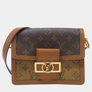 Pre Owned Louis Vuitton Monogram Reverse Dauphine Mini Shoulder Bag
