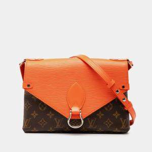مملوكة مسبقًا Louis Vuitton Brown Orange Monogram Epi Saint Michel