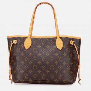 مملوكة مسبقًا Louis Vuitton Brown Monogram Neverfull PM