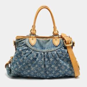 Pre Owned حقيبة لويس فيتون نيو كابي مونوغرام أزرق MM دينم