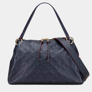 Pre Owned Louis Vuitton Blue Monogram Empreinte Ponthieu PM