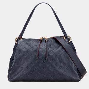 Pre Owned Louis Vuitton Blue Monogram Empreinte Ponthieu PM